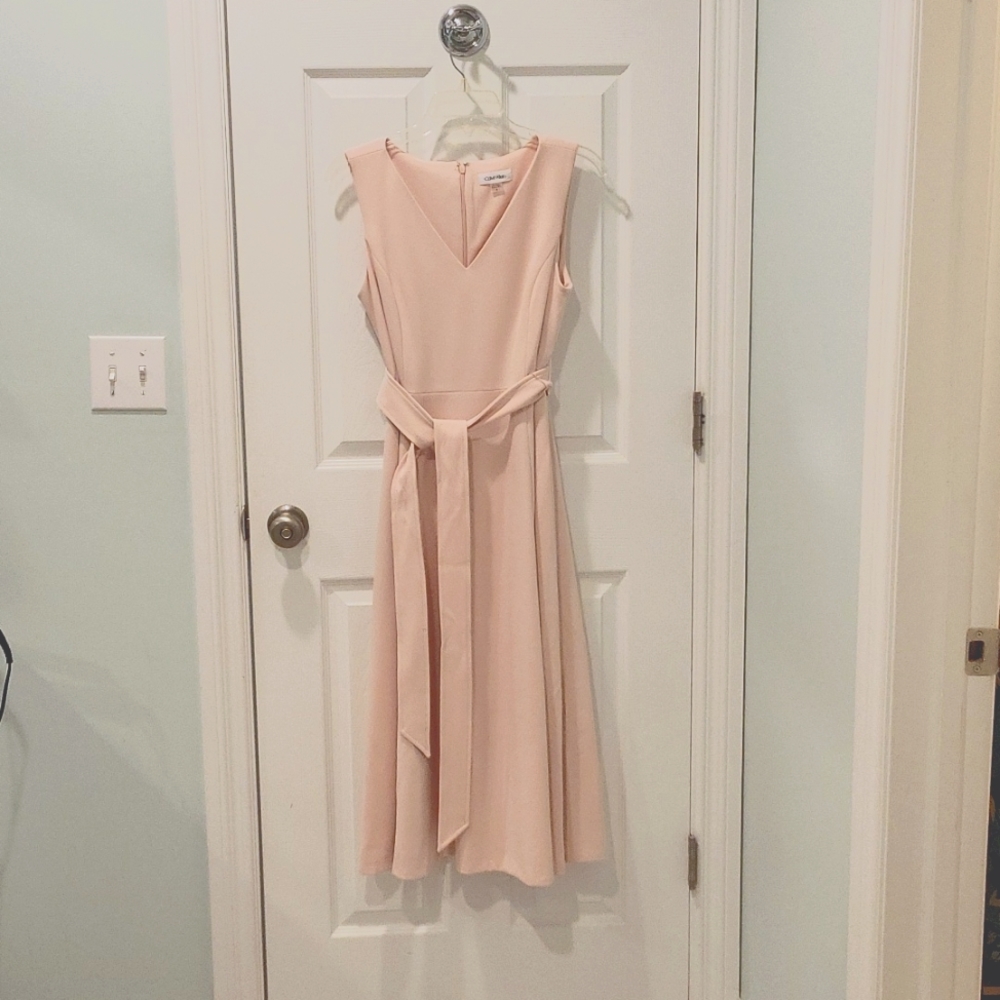 Calvin Klein soft pink dress
